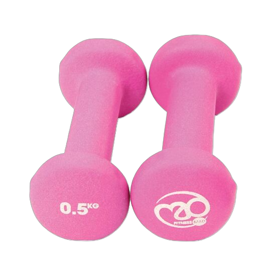 Picture of Mad Fitness: Pink Neoprene 0.5 KG Dumbbells (Pair) (FDBELL05)