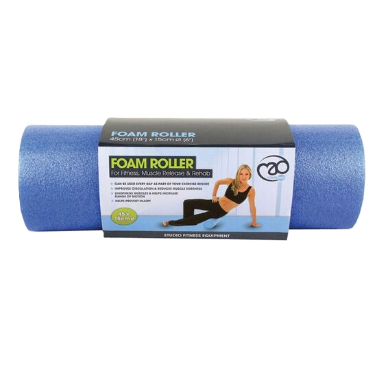 Picture of Mad Fitness: Foam Roller Blue Half Length: 15cm / 6" x 45cm / 18" (FROLLER6H)