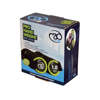 Picture of Mad Fitness: Pro Handweight 2 x 1Kg Green (FDBELLHAND1)