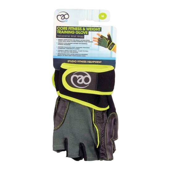 Picture of Mad Fitness: Core Fitness & Weight Training Gloves  (FGLOVECGRN) : DISCONTINUED