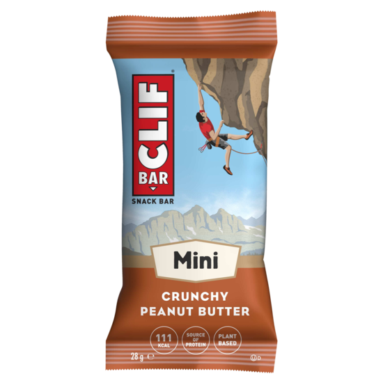 Picture of 50% OFF CLEARANCE: Clif Vegan MINI Energy Bars CRUNCHY PEANUT BUTTER (10 x 28g Bars) (BB: 20/02/2026)