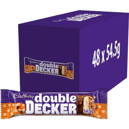 Picture of 50% OFF CLEARANCE: Cadbury Double Decker Chocolate Bar (48 x 54.5g) (BB: 02/2026)