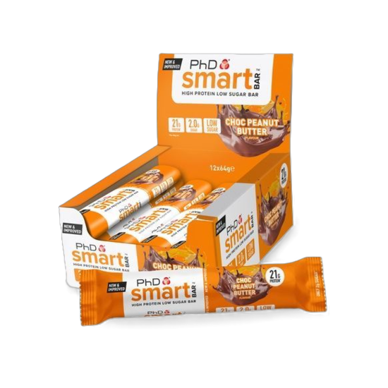 Picture of CLEARANCE PHD Smart Bar - Protein Bars (12 Bars) CHOCOLATE PEANUT BUTTER (BB: 31/07/26)